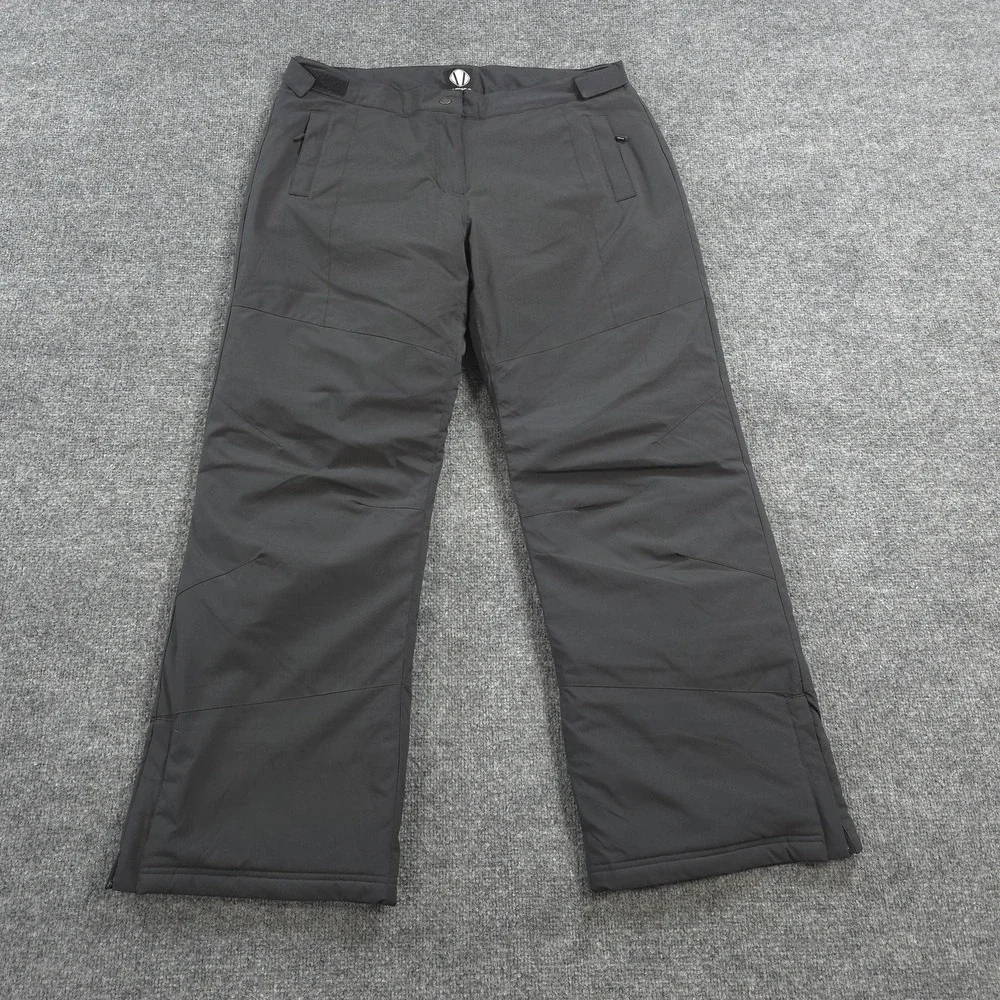 Sunice Pants Mens Large Black Softshell Insulated Snow Ski Adjustable Waist